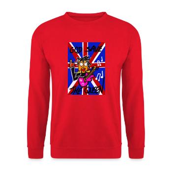 CHANTER À LA REINE - Sweat-shirt Unisexe - rouge - Devant - Alina (178cm) & Michal (187cm)