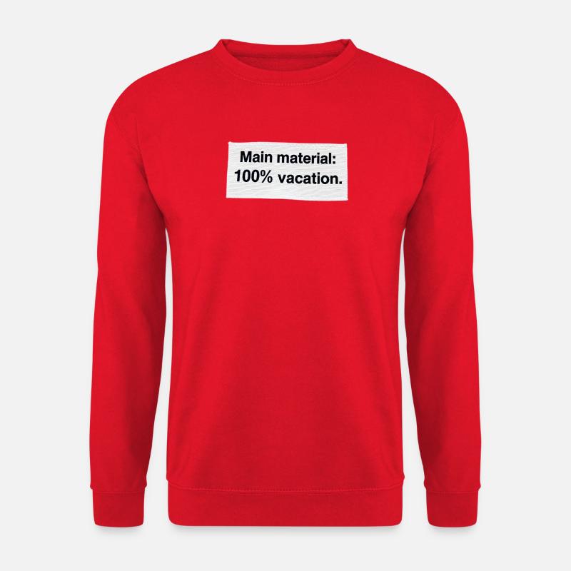 100% holiday – tropical break - Unisex Sweatshirt - red