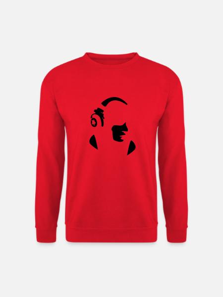 Music + Headphones - Unisex Sweatshirt - red