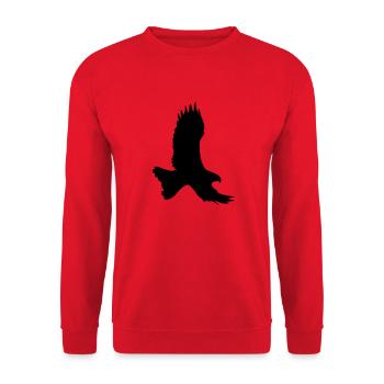 adler - Sweat-shirt Unisexe - rouge - Devant - Alina (178cm) & Michal (187cm)