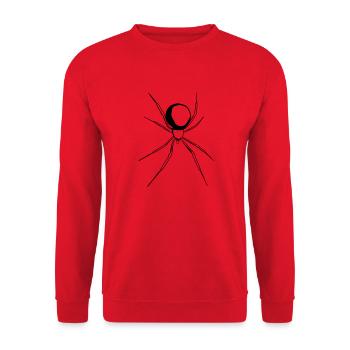 Black Widow - Unisex Sweatshirt - red - Front - Alina (178cm) & Michal (187cm)