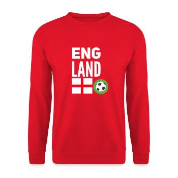 Angleterre de football - Sweat-shirt Unisexe - rouge - Devant - Alina (178cm) & Michal (187cm)