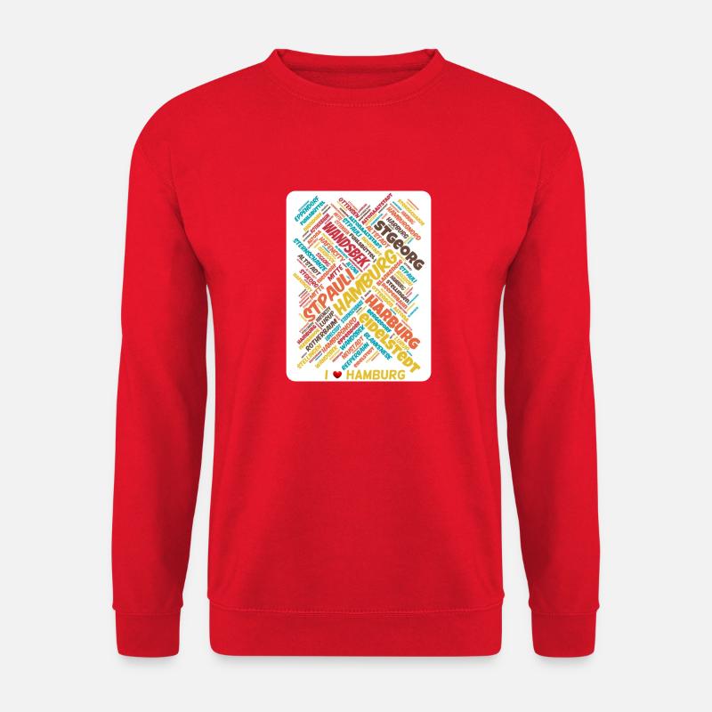 Hamburg - Unisex Pullover - Rot