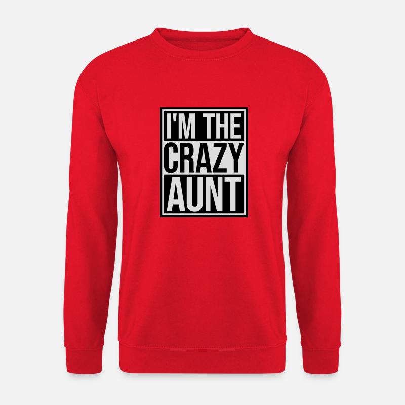 im the crazy aunt - Unisex Pullover - Rot