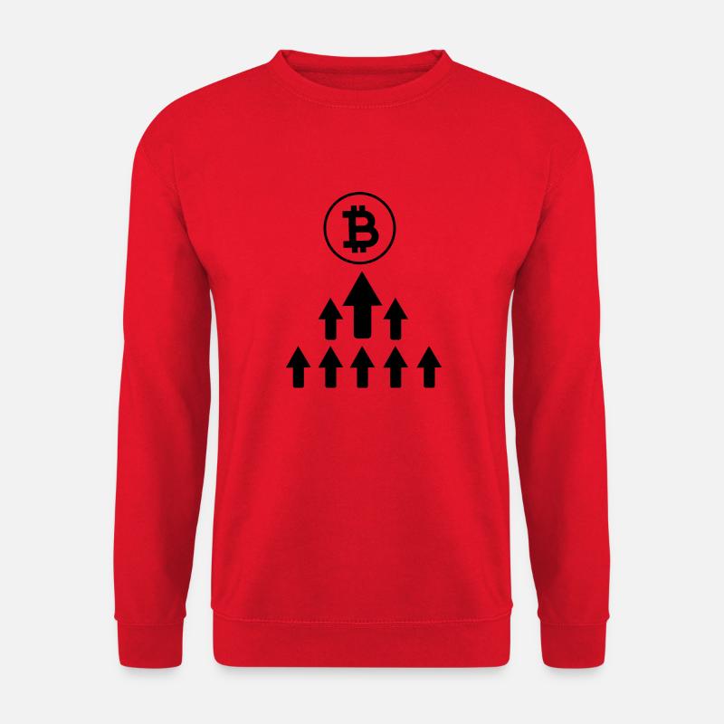 Bitcoin Trading Crypto Stocks - Unisex Sweatshirt - red