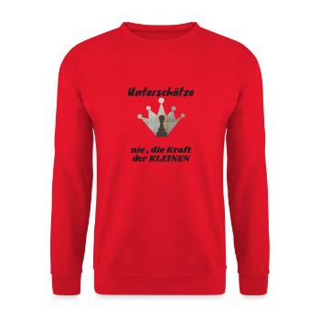Tshirt mit genielem Schach Motiv - Unisex Pullover - Rot - Vorne - Alina (178cm) & Michal (187cm)