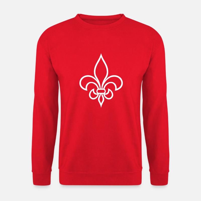 Logo de lys Français simple - Sweat-shirt Unisexe - rouge