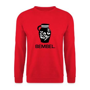 Bembel - Das Frankfurter Original #FFM #069 - Unisex Pullover - Rot - Vorne - Alina (178cm) & Michal (187cm)