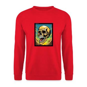 gedankenstürme four - Unisex Pullover - Rot - Vorne - Alina (178cm) & Michal (187cm)