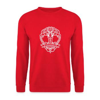 Vikings norden valhalla suède scandinavia flaga - Sweat-shirt Unisexe - rouge - Devant - Alina (178cm) & Michal (187cm)