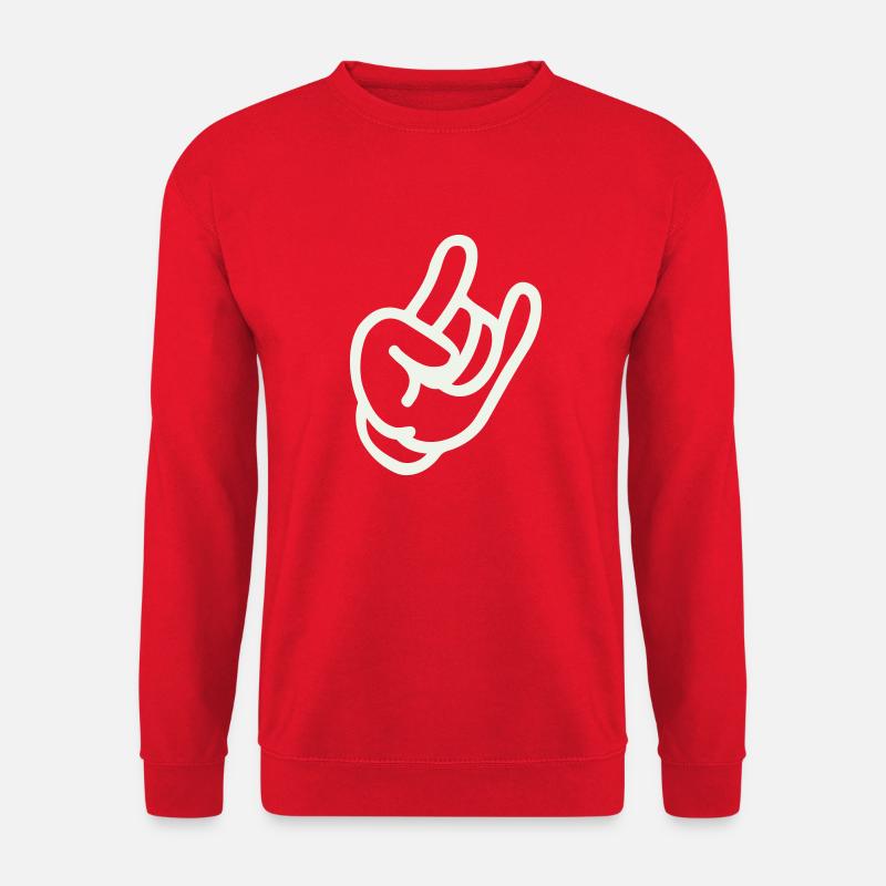 Rock Hand - Unisex Sweatshirt - red