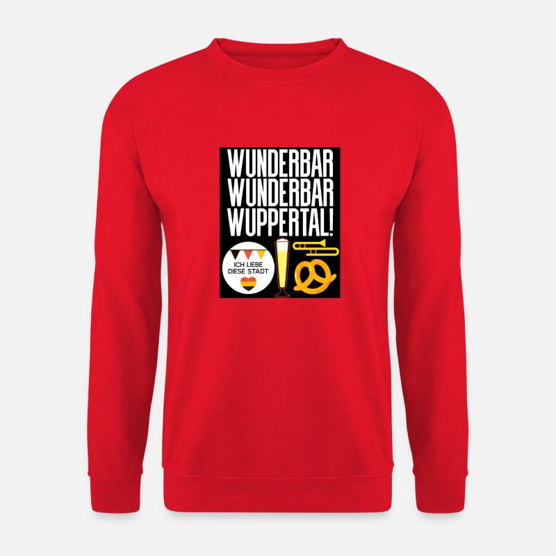 Wuppertal - Unisex Pullover - Rot