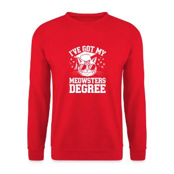 Conception de chat amusante pour les universitaires - Sweat-shirt Unisexe - rouge - Devant - Alina (178cm) & Michal (187cm)