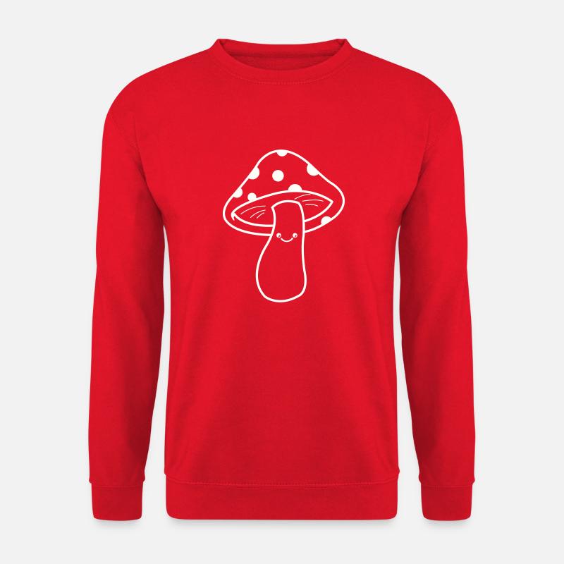 mushroom comic - Unisex Sweatshirt - red