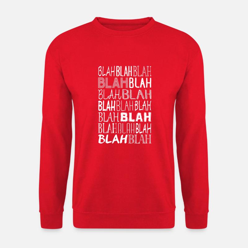 Blah Blah Blah - Unisex Pullover - Rot