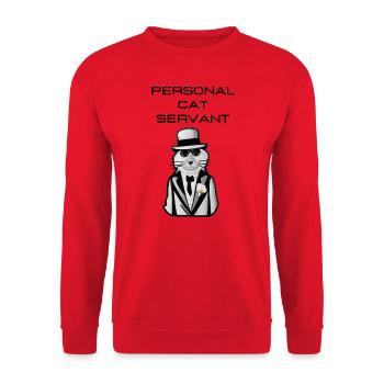 personal cat servant - Sweat-shirt Unisexe - rouge - Devant - Alina (178cm) & Michal (187cm)