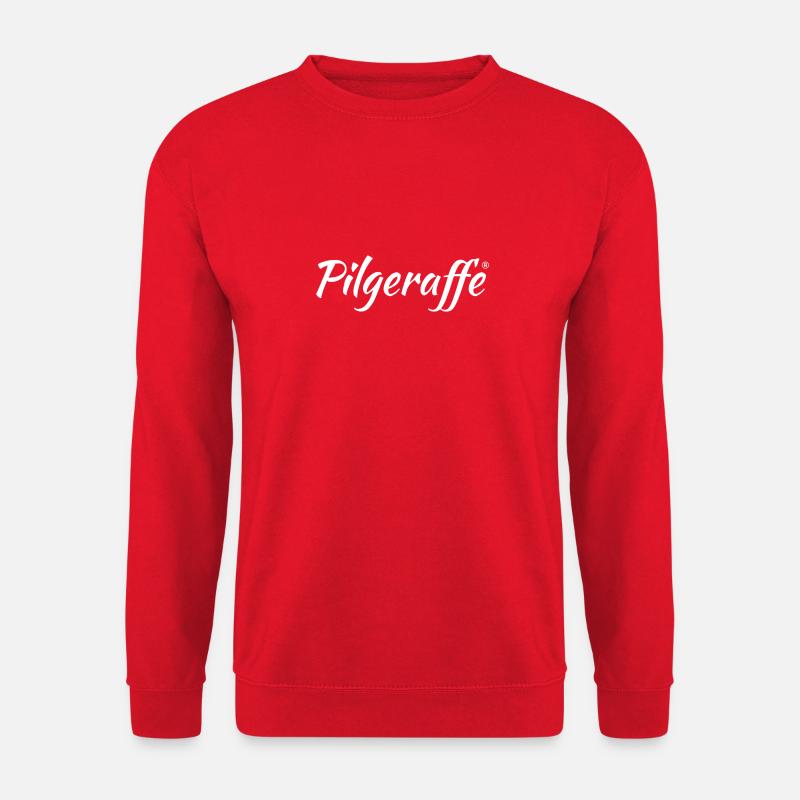 pilgeraffe weiß - Unisex Pullover - Rot