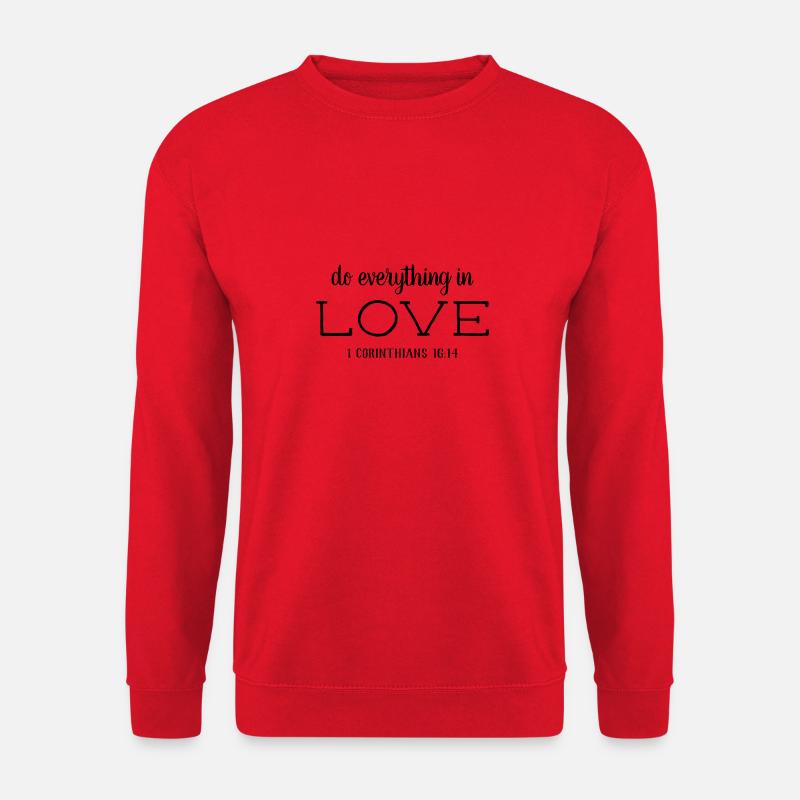 Do everything in Love | Religious - Unisex Sweatshirt - red