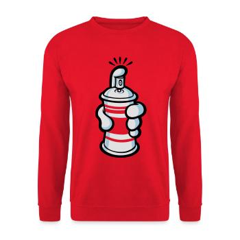Cartoon paint spray - Unisex Sweatshirt - red - Front - Alina (178cm) & Michal (187cm)