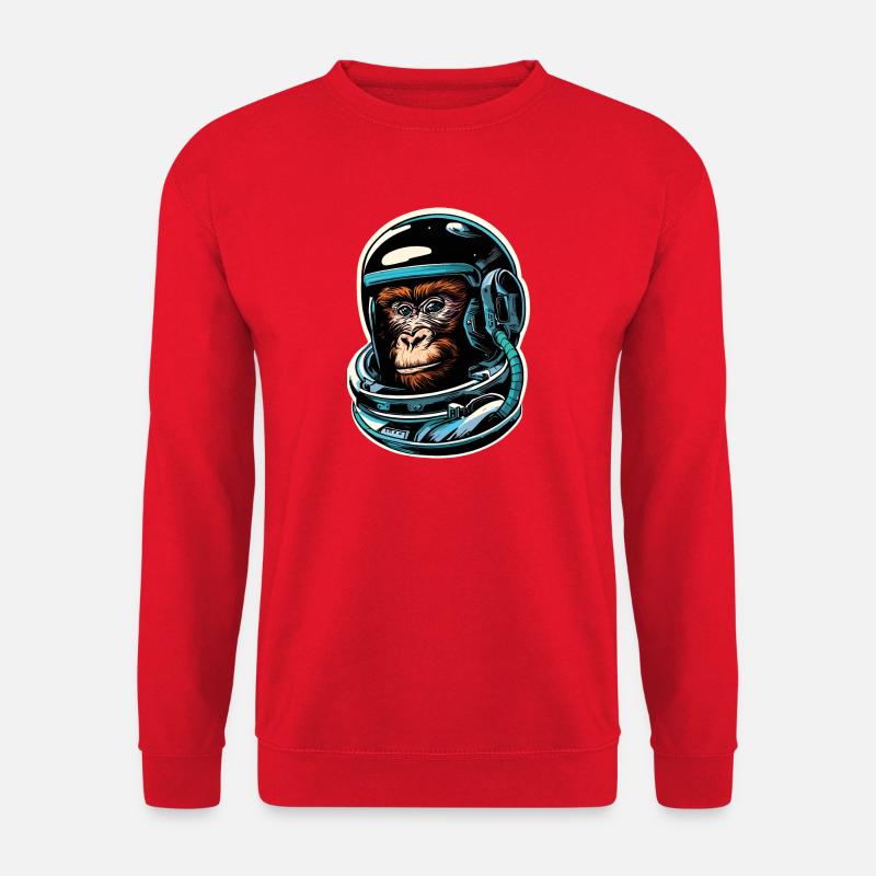 Singe de l’espace - Sweat-shirt Unisexe - rouge