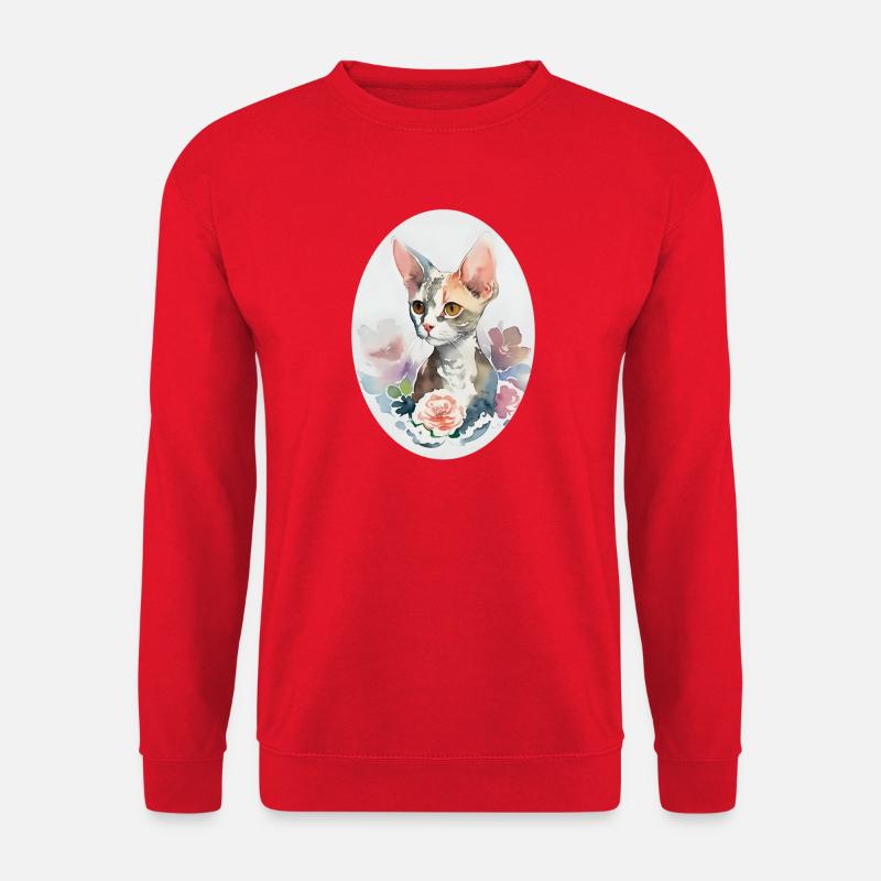 Devon Rex - Unisex Sweatshirt - red