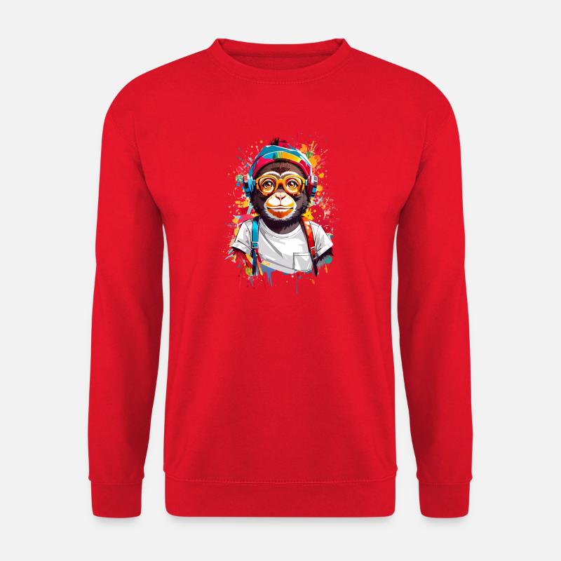 Cool monkey - Unisex Sweatshirt - red