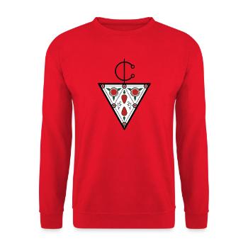 Berber Tazerzit Schild von Helfspawn - Unisex Pullover - Rot - Vorne - Alina (178cm) & Michal (187cm)