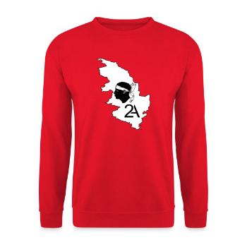 Corse du sud - Sweat-shirt Unisexe - rouge - Devant - Alina (178cm) & Michal (187cm)