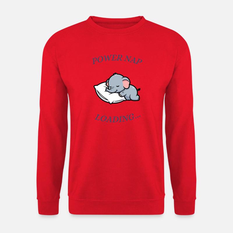 sleeping elephant - Unisex Sweatshirt - red