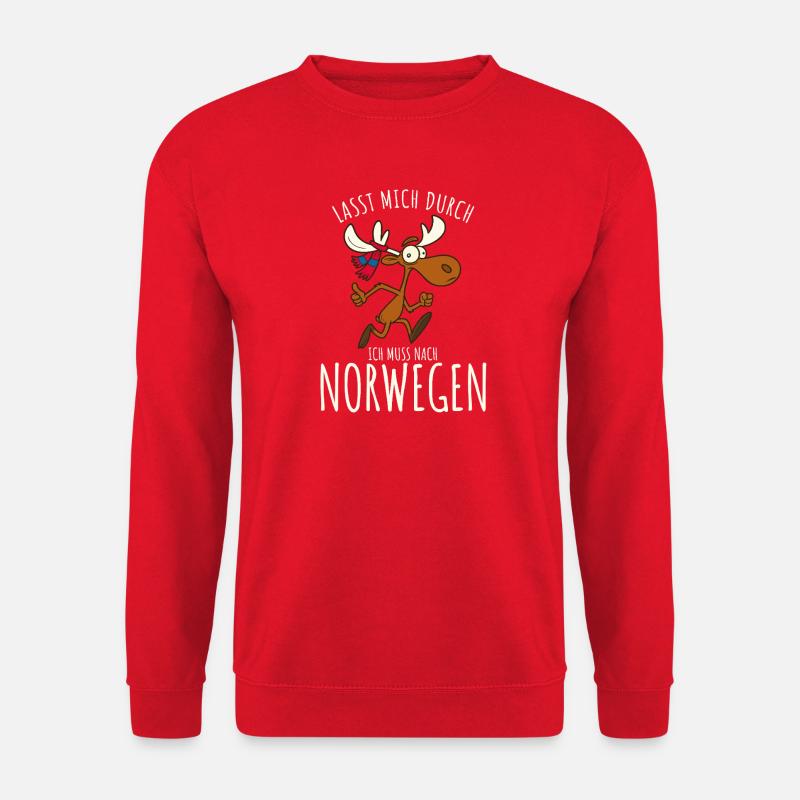 Lasst mich durch ich muss nach Norwegen - Unisex Pullover - Rot