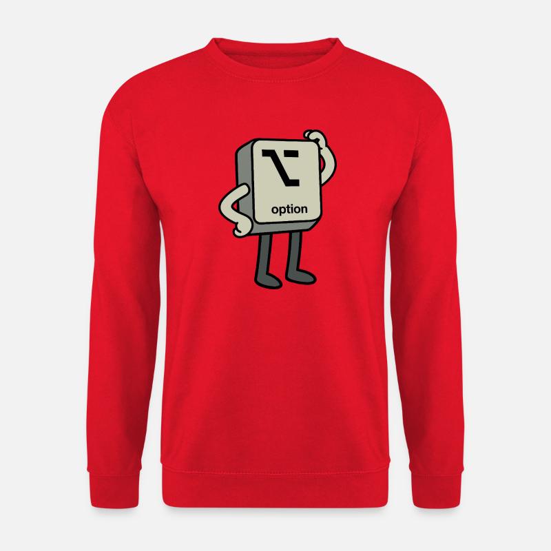 Option-Button - Unisex Pullover - Rot