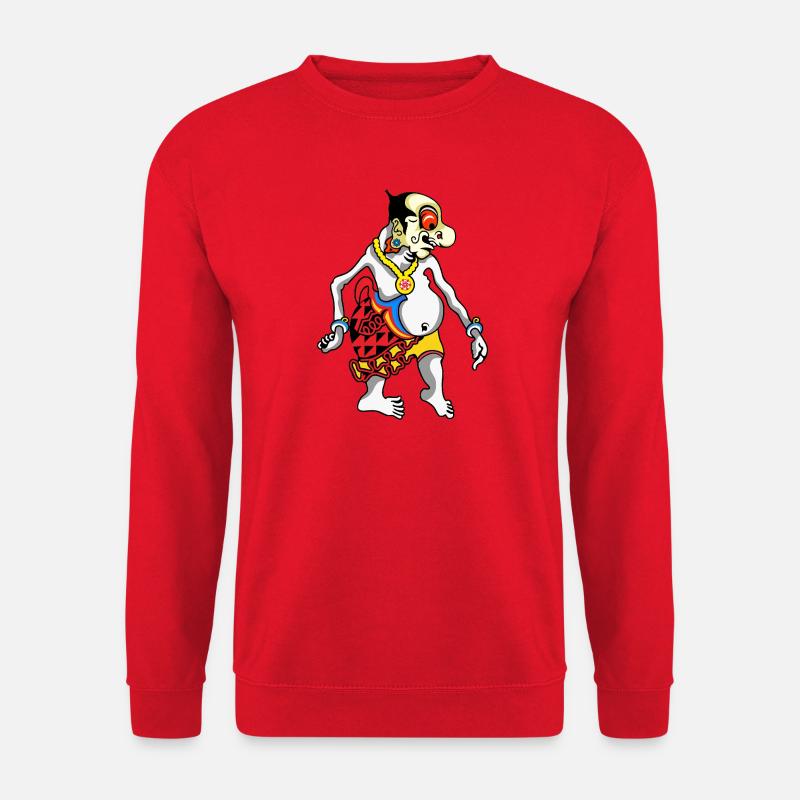 Grotesque Oni Harlequin Tee - Unisex Pullover - Rot