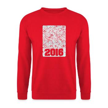 2016 - Unisex Sweatshirt - red - Front - Alina (178cm) & Michal (187cm)