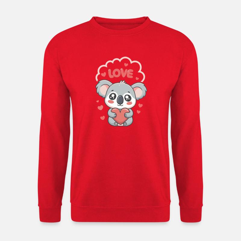 Koalaherz Liebe süß - Unisex Pullover - Rot