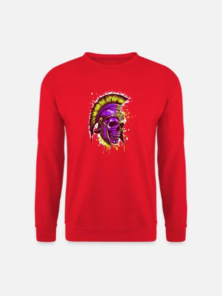 Spartan Skull Helmet Spartan - Unisex Sweatshirt - red