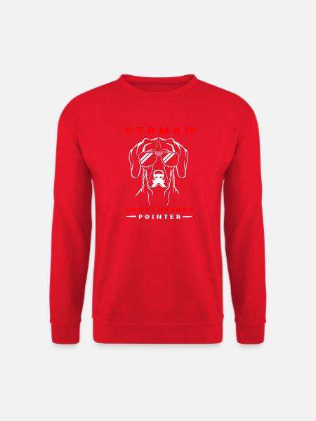 Deutsch Kurzhaar Hund German Pointer - Unisex Pullover - Rot