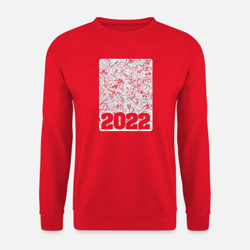 Nummer 2022 - Unisex Pullover - Rot