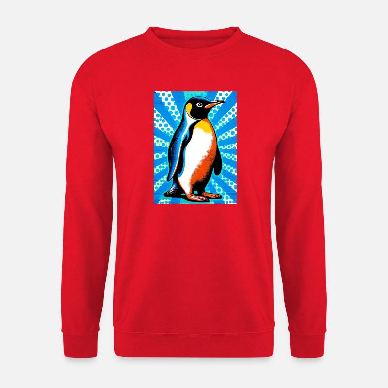 penguin - Unisex Sweatshirt - red