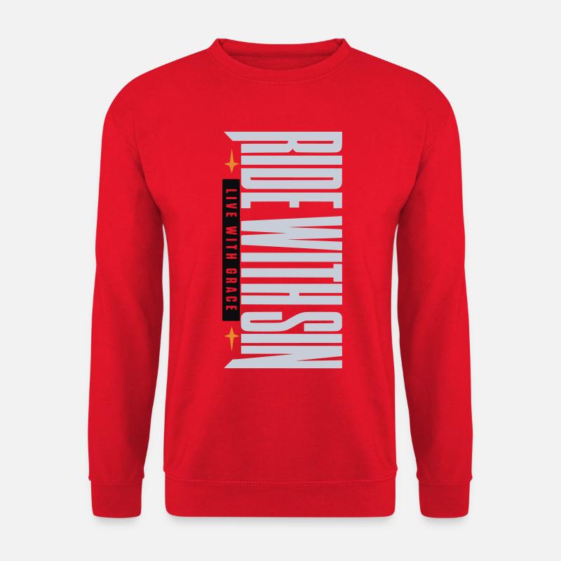 Sinners Live With Grace - Unisex Sweatshirt - red