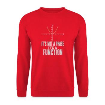 Keine Phase Sondern Eine Funktion Mathelehrer - Unisex Pullover - Rot - Vorne - Alina (178cm) & Michal (187cm)