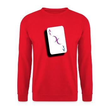Ass von Bis - Unisex Pullover - Rot - Vorne - Alina (178cm) & Michal (187cm)