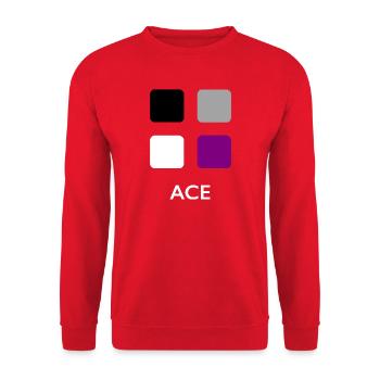 asexuelle Bäckerei - Unisex Pullover - Rot - Vorne - Alina (178cm) & Michal (187cm)