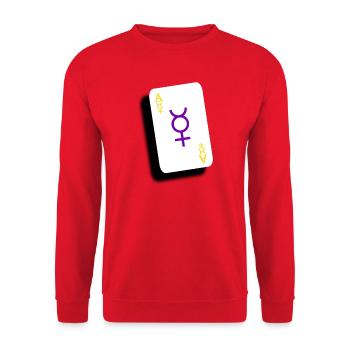 Ace of Intersex - Unisex Pullover - Rot - Vorne - Alina (178cm) & Michal (187cm)