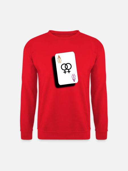 Ass der Lesben - Unisex Pullover - Rot