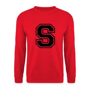 s - Unisex Pullover - Rot - Vorne - Alina (178cm) & Michal (187cm)