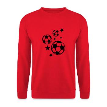 football ball andoile sport - Unisex Sweatshirt - red - Front - Alina (178cm) & Michal (187cm)