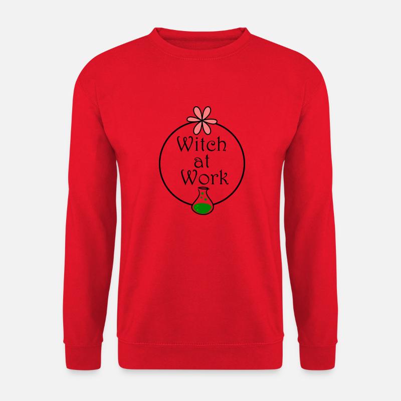 witch at work - Unisex Sweatshirt - red