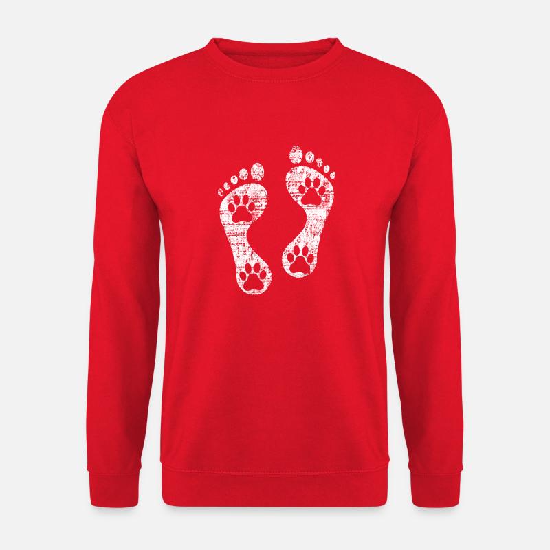Fussabdruck - Unisex Pullover - Rot