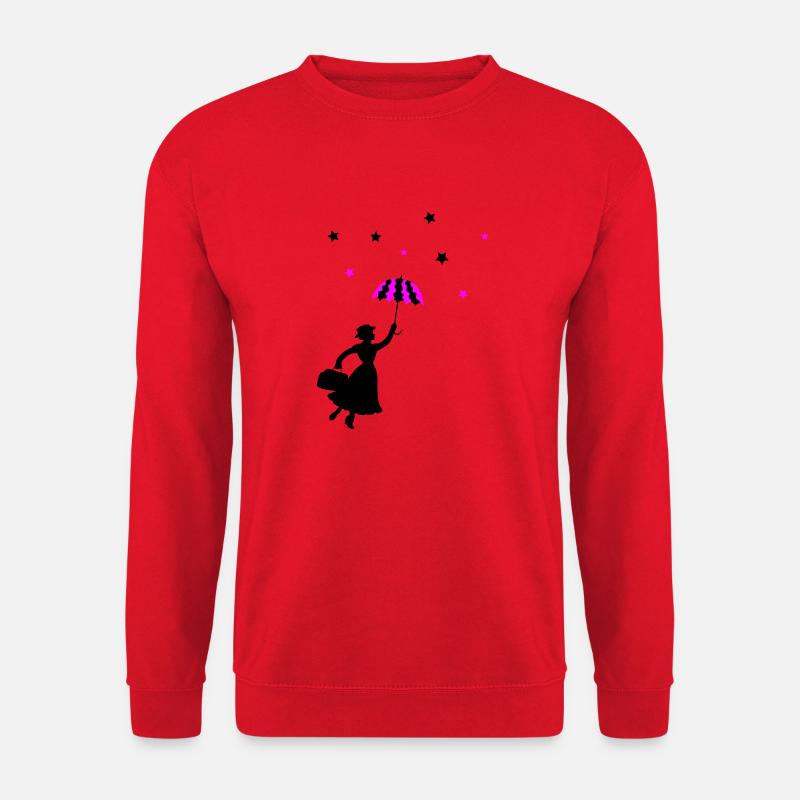 Frau Regenschirm - Unisex Pullover - Rot