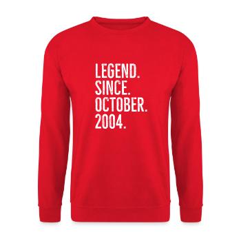 Légende depuis octobre 2004 - Sweat-shirt Unisexe - rouge - Devant - Alina (178cm) & Michal (187cm)